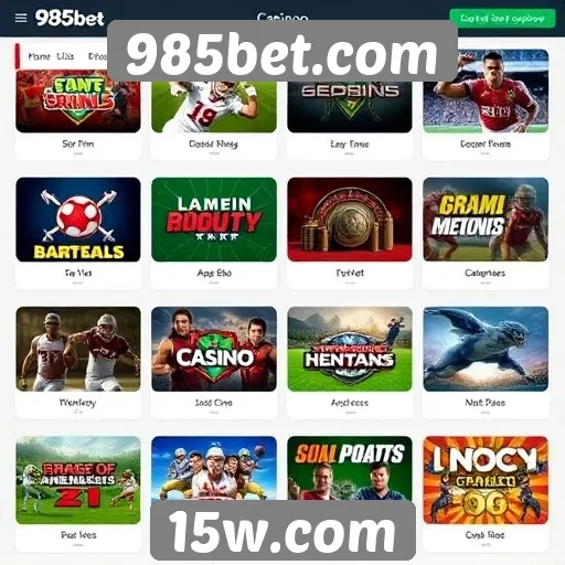 Jogos populares disponíveis no 985bet.com